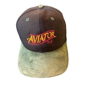Aviator Ale Brewery  Hat Snapback Cap Beer Logo Patch  Distressed Rare